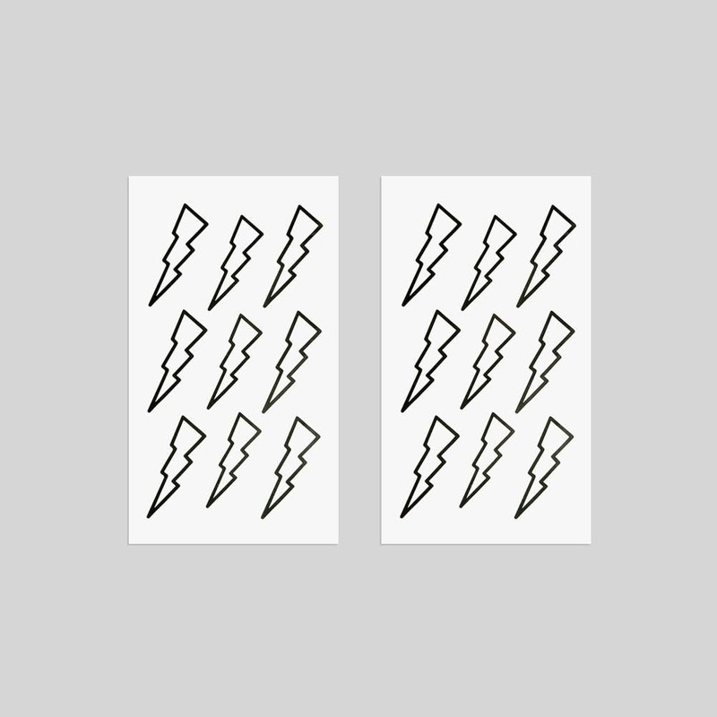 Oottati Small Cute Temporary Tattoo Sticker Set of 2 -