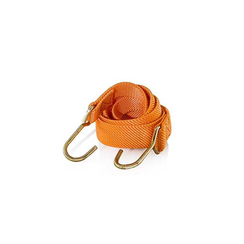 Marcobrothers Flat Bungee Cords Elastic Straps with Hooks，Heavy Duty Bungee