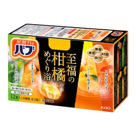 Babu Blissful Citrus Meuguri Bath 12 Tablets (3 Tablets of Each of 4 Types)