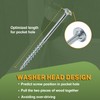 LIONMAX Pocket Screws #8 x 1 Inch, Wood Screws Coarse
