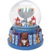 Amazing Chanukka Rotating Musical Snow Globe with Menorah