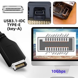 Xiwai PCI-E Express Card to Type E USB 3.1 Faceplate Female & USB 3.0 19 Pin/20 Pin & Dual USB-C Expainsion Adapter ASM3142 VL822
