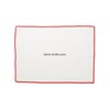 Dean and Deluca Heavy Overlock Placemat White x Red Approx.