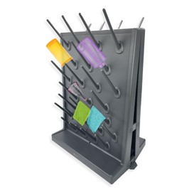 Sidawhope Lab Drying Rack Wall-Mount or Bench-Top Pegboard for Lab Glassware and Bottles Featuring 54 Detachable Pegs Efficient Laboratory Bottle Drying Rack Hand Towel Stand Rack