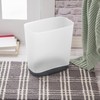 Sterilite 3.3 Gallon Slim Waste Basket Wastebasket, Small, Clear with