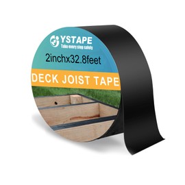 XIZAO Joist Tape for Decking Waterproof Deck Butyl Joists Tapes Self Adhesive Flashing Tape for Wood Beams Roof 2’’ X 32.8 ft