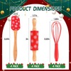 4sets Christmas Mini Bake Gift Sets Includes Silicone Spatula, Whisk,
