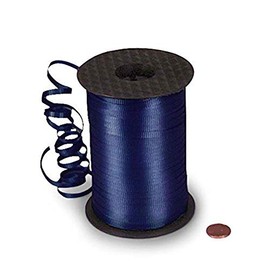 3/16" X 500 Yds Navy Crimped Curling Ribbon
