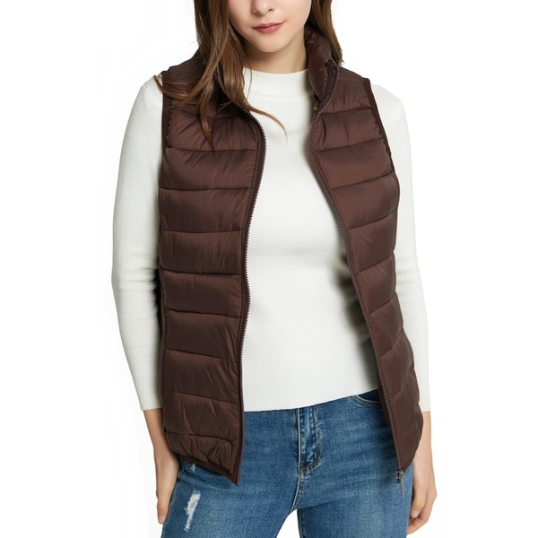 Alpine Swiss Jodie Womens Puffer Vest Lightweight Packable Down Alternative