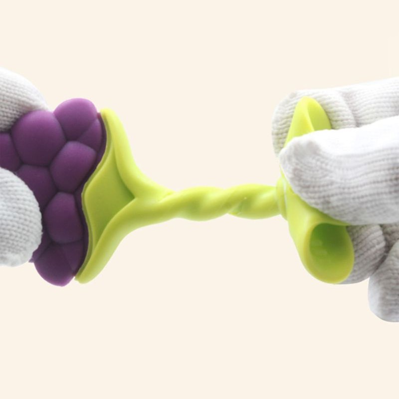 Baby Teething Toys Soothe Gums Silicone Fruit Shape Bright Color