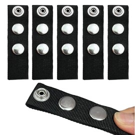 Snap Extender for Boat Canvas -Brass Heavy Duty snap and Thickened Webbing ，Available in a Variety of Sizes (Black, 1~2inch)