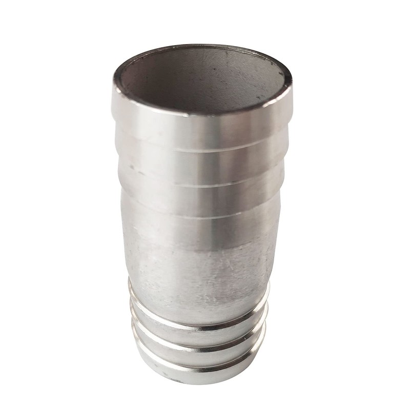 JENSWILL 1-1/4" Stainless Steel Hose Barb Fitting Straight Shape Barbed