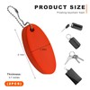 BWBWND 2 PCS Floating Keychain, Oval Foam Float Key Rings