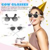 Abaodam Cow Pattern Glasses, Funny Sunglasses, Cow Sunglasses, Party Goods,