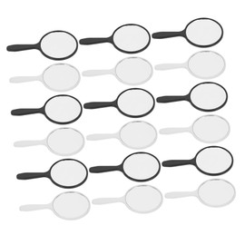 Ipetboom 25pcs Handheld Makeup Handle Round Compact for Women for Quick Touch-ups