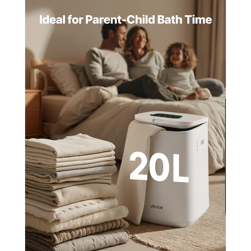 VEVOR Towel Warmers for Bathroom, Towel Warmer Bucket with Child