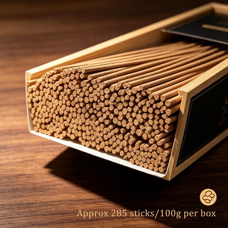 Mysore Sandalwood Incense Sticks – 100g, Approx. 285 Sticks