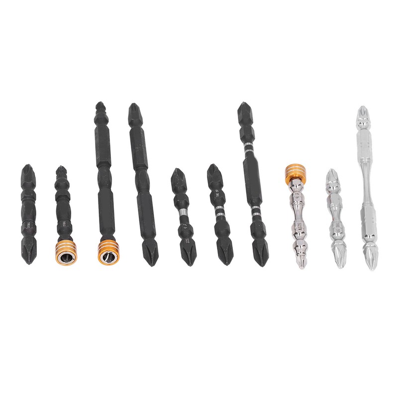10Pcs Screwdriver Bit S2 PH2 Alloy Steel Double Ended Magnetic