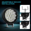 Nilight Led Light Pods 2PCS 4Inch 19LED Flood Beam Round