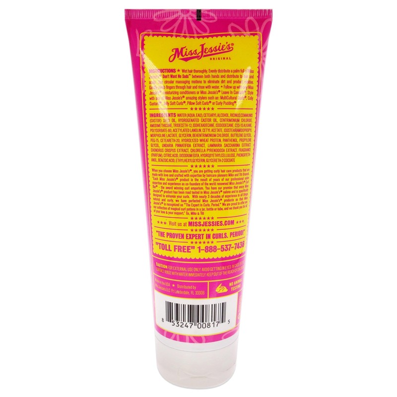 Miss Jessie's Dont Want No Suds Unisex Cleanser 8.5 oz