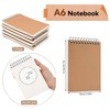 6 Pieces A6 Spiral Notepad, Small Spiral Notebook, Grid Diaries