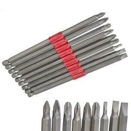 9PC Assorted Screwdriver Power BITS Adaptor 150MM Extra Long Power BIT Set