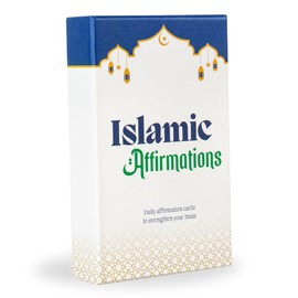 Echoglimmer Islamic Affirmation Cards (50 Daily Reminders) for Muslims | Ramadan Gifts for Women Men Kids, Islamic Gift, Eid Gift, Ramadan Decorations, Islamic Muslim Decor
