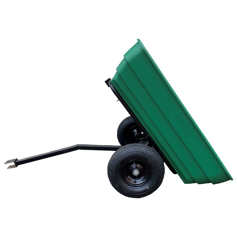 Tow Barrow Dumping Lawn and Garden Utility Trailer, 6.5 Cubic