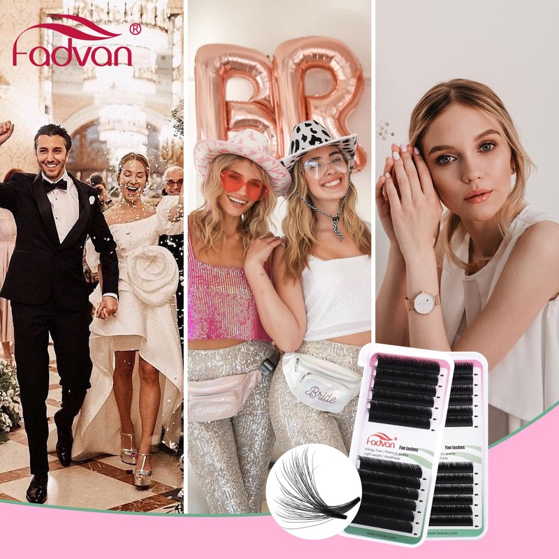 FADVAN Easy Fan Eyelash Extensions 0.05 D Curl Mixed 8-13mm
