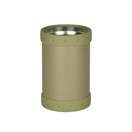Pearl Metal D-5720 Vacuum Insulated Can Holder, Can Cooler, Can Cooler, Can Cooler, 2-Way Type, For 11.8 fl oz (350 ml) Cans, Outdoor Use, Khaki