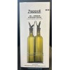 Zeppoli Oil and Vinegar Bottle Set 17oz - Comes with Stainless Steel Rack, Re...