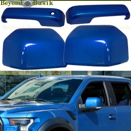 Torox 2019-2020 Ford F150 Std/Ext 2 Door Handle COVERS+Mirror Caps E7 VELOCITY BLUE