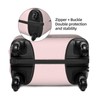 Spandex Travel Luggage Cover Cute Pink Suitcase Protector Bag,Black Letter