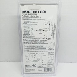 ACE Pushbutton Latch Handle Set Screen/Storm Door COLONIAL Black #5437520