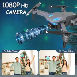 Drone with Camera Wipkviey T28- Mini Drone 90° Adjustment RC quadcopter 1080P HD, Fpv Foldable Drones for Adults, Drones for kids, With WiFi Video, Altitude Hold, Gesture Selfy, Headless Mode, 3D Flip, One Key Take Off/Landing for Beginners