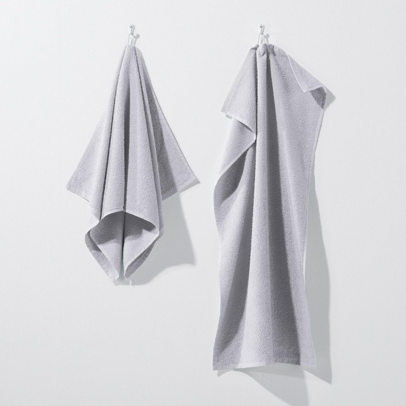 REDBEST Duschtuch Oceanside Walk-Frottier Silber Größe 70x140 cm