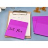 ONLYKXY 4 Pack Transparent Sticky Notes 7.6x7.6CM Self-Stick Book Tabs