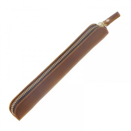Leather Pencil Case, Retro Pencil Case, Portable Pen Case with Zip, Soft Pen Protective Case Cover for Pens, Fountain Pens, Pencils