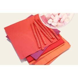 Hängelampe ser4220241 Collection, Serviette 30 x 40 cm, 1/4 Falz, 50 Servietten, 2-lagig uni mit Bordüre, Rot