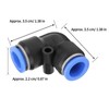 Fafeicy 10pcs PV 12mm Plastic Equal Angle Quick Coupling Pneumatic