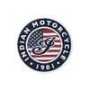 Indian Motorcycle USA Flag Logo Patch - One Size