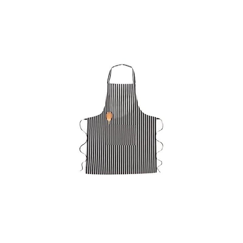 Alanna Jones Striped Unisex Adjustable Apron with Pockets - Cotton
