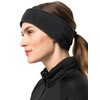 Jack Wolfskin Unisex Vertigo Winter Headband, Black, One Size EU