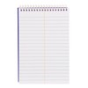 Blueline high-capacity steno pad, medium/college rule, blue cover, 180 white