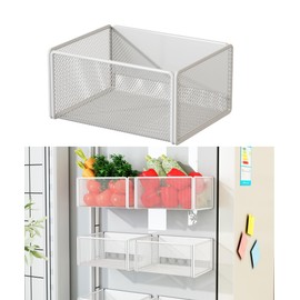 LIFEFAN Magnetic Shelf Kitchen Organiser Spice Rack Magnetic Fridge Shelf Kitchen Roll Holder Magnetic Shelf Space Saving Organiser Spice Jars