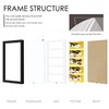 DUENPY 8x24 Collage Picture Frames Display Five 4x6 Picture Collage