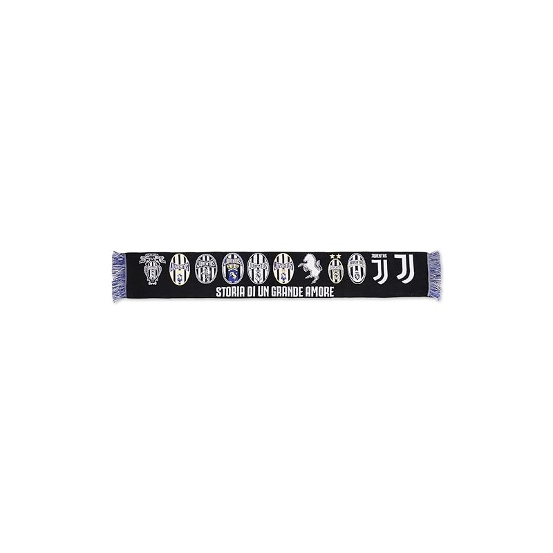 Juventus - Sciarpa Jacquard Loghi Storici, Prodotto Ufficiale