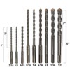 25PCS, 7/16" x 6",SDS Plus Bits, Masonry Drill bit Set,