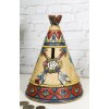 Rustic Southwestern Indian Chief Crossed Arrows Teepee Hut Skull Money