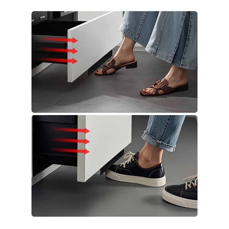 Foot Pull For Trash Cabinet Drawer,Hands-Free Foot Handle For Trash